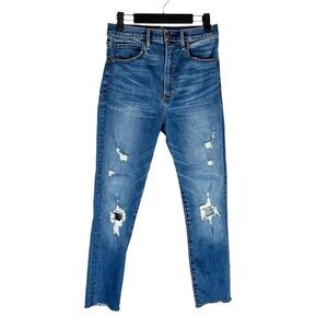 Abercrombie & Fitch Ultra High Rise Super Skinny Distressed Jeans Size 27